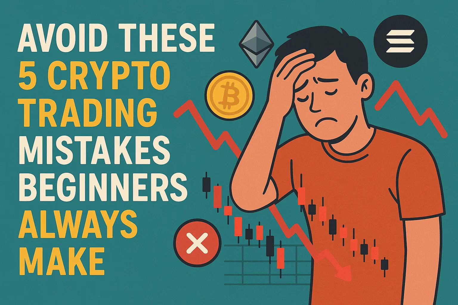 Read more about the article Avoid These 5 Crypto Trading Mistakes Beginners Always Make