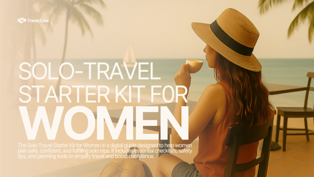 Solo travel kit for women
